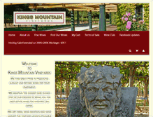 Tablet Screenshot of kingsmountainvineyards.com